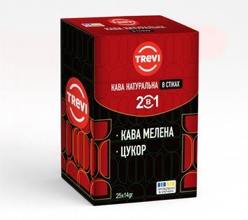 Кава мелена в стіках 2 в1 25 шт*14 г cf-0763092 фото