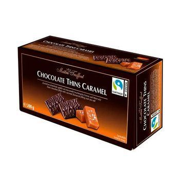 Шоколад чорний Maitre Truffout Chocolate Thins Caramel 200 г cf-0762590 фото