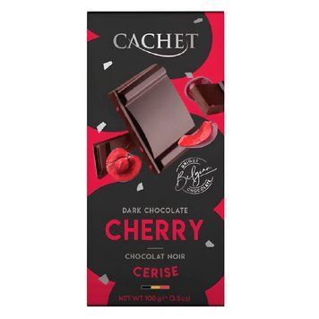 Шоколад чорний Cachet CHERRY 57% какао 100 г 763101 фото