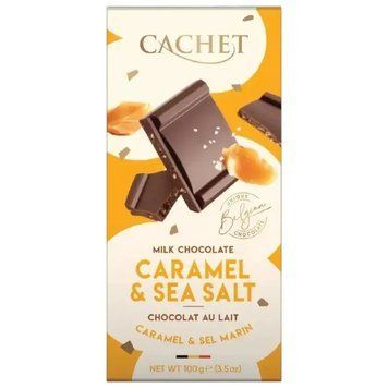 Шоколад молочний Cachet з карамеллю і сіллю 100 г cf-0762200 фото