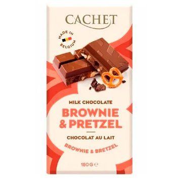 Шоколад молочний Cachet брауні і крендель (180 г) cf-0762507 фото