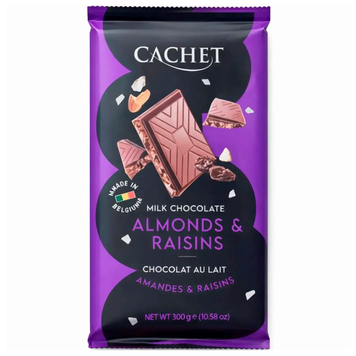 Milk chocolate Cachet Almond and Raisin 300 g cf-0760062 photo