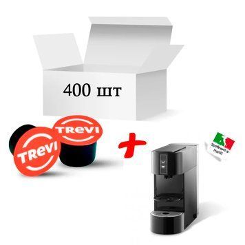 Trevi Espresso Blue coffee capsules (400 pcs) + Capitani Candi capsule coffee machine cf-0763023 photo