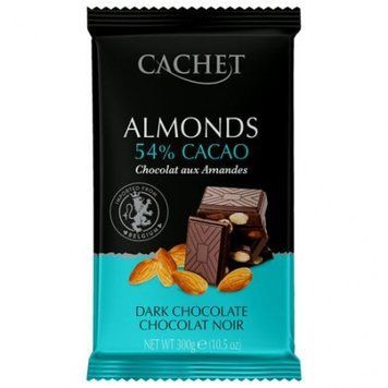 Шоколад чорний Мигдаль Cachet какао 54% ​​300 г cf-0760061 фото