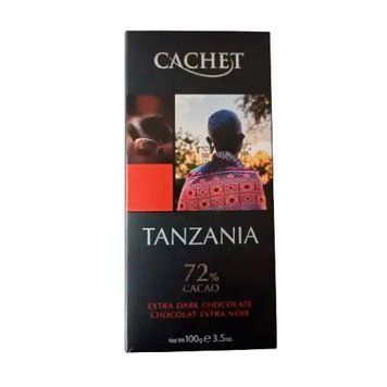 Dark chocolate Cachet Extra Tanzania 72% cocoa 100 g cf-0762862 photo