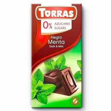 Torras dark chocolate with mint sugar-free 75 g cf-0763012 photo