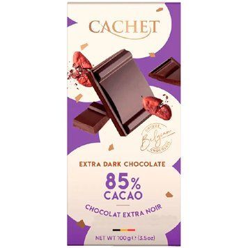 Шоколад чорний Cachet Extra Dark 85% какао 100 г cf-0762198 фото